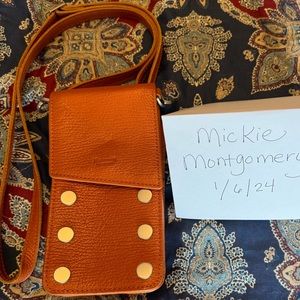 EUC Hammitt Candlelight Orange 310 cell-phone wallet